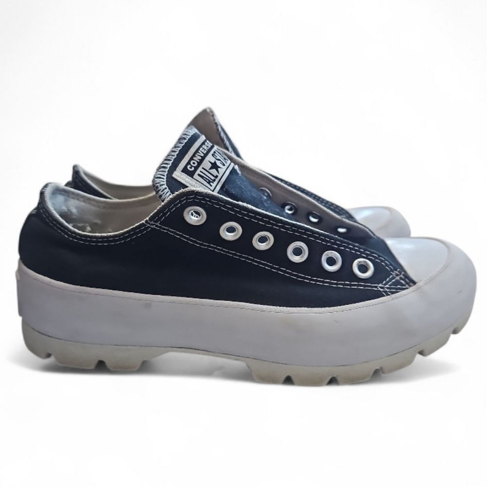 Converse Run Star Lugged Platform Sneakers Black Canvas Women’s 7 Grunge Y2K - Picture 5 of 10